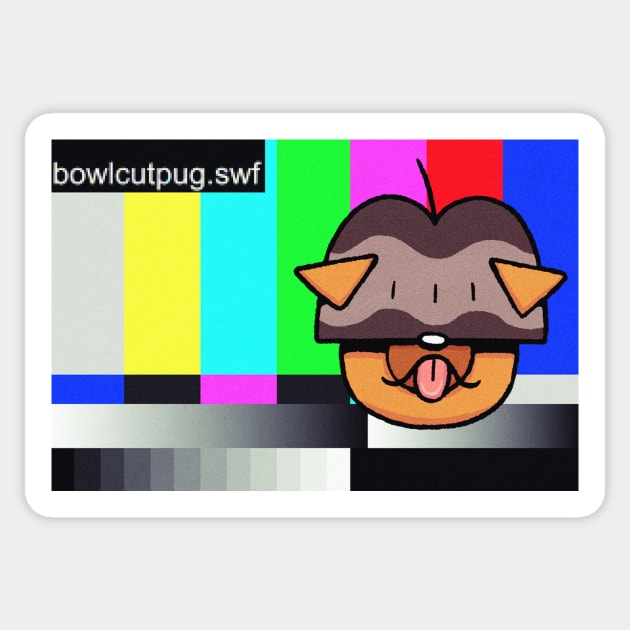 bowlcutpug.swf Sticker by Bowlcut Pug